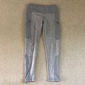 Active Life Platinum Gray Thermal Leggings